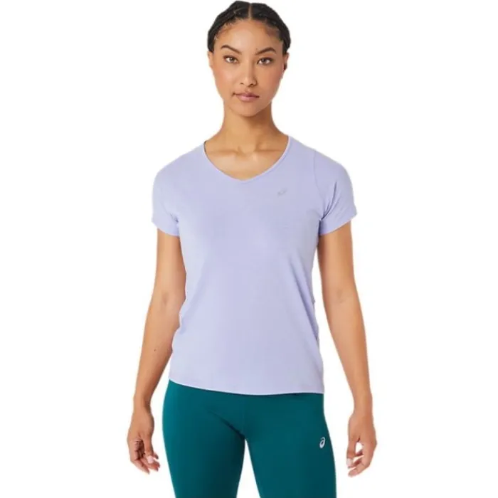 Asics T-shirt Et Manches Longues Running^V-Neck SS Top Mauve