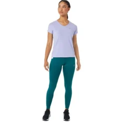 Asics T-shirt Et Manches Longues Running^V-Neck SS Top Mauve