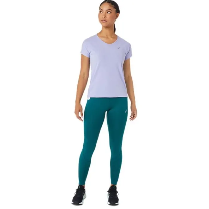 Asics T-shirt Et Manches Longues Running^V-Neck SS Top Mauve