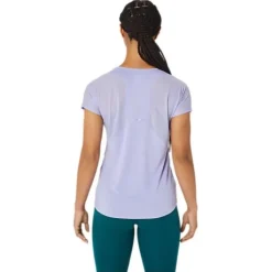 Asics T-shirt Et Manches Longues Running^V-Neck SS Top Mauve