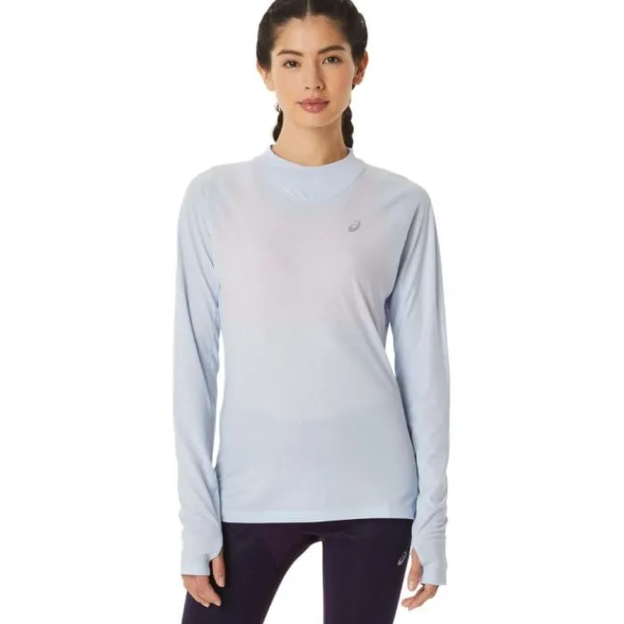 Asics T-shirt Et Manches Longues Running^Winter Run LS Top Bleu