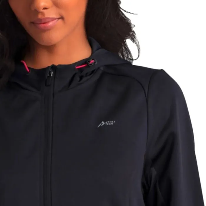 Athli-Tech Veste Running^GLYNE 300 WOMEN'S SWEAT Gris