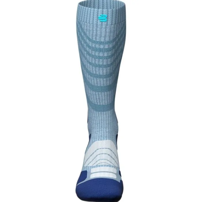 Bauerfeind Chaussettes|Chaussettes Running^Outdoor Merino Compression Socks High Cut Bleu