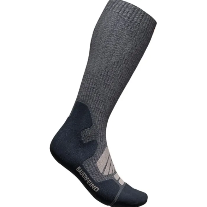 Bauerfeind Chaussettes|Chaussettes Running^Outdoor Merino Compression Socks High Cut Gris
