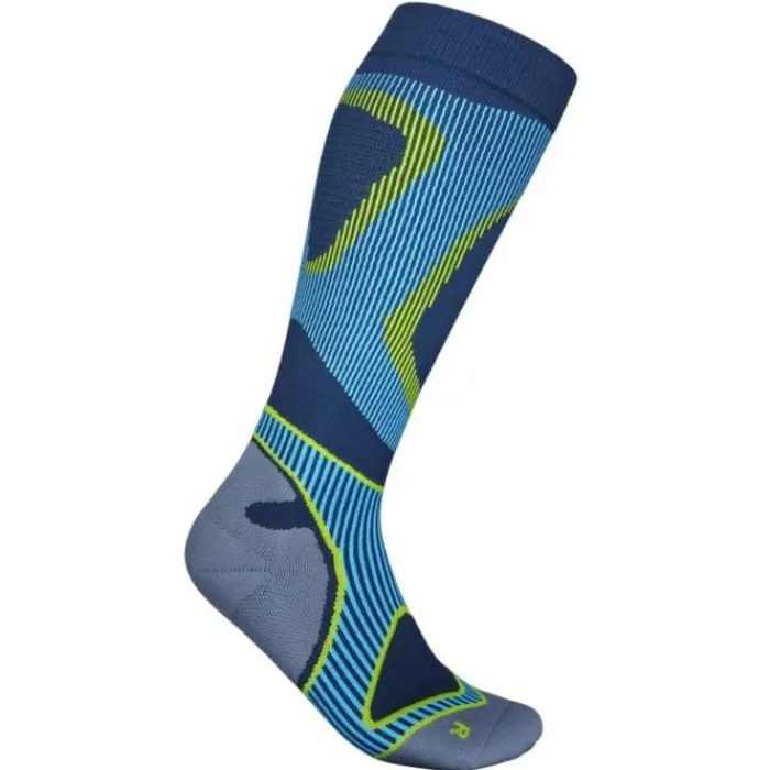 Bauerfeind Chaussettes|Chaussettes Running^Run Performance Compression Socks High Cut Bleu