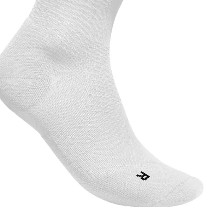 Bauerfeind Chaussettes|Chaussettes Running^Run Ultralight Compression Socks Mid Cut Blanc