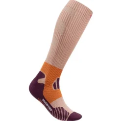 Bauerfeind Chaussettes|Chaussettes Running^Trail Run Compression Socks High Cut Orange