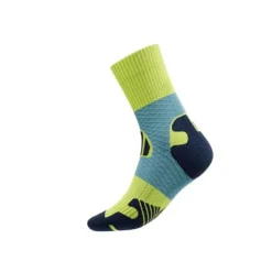 Bauerfeind Chaussettes|Chaussettes Running^Trail Run Compression Socks Mid Cut Bleu