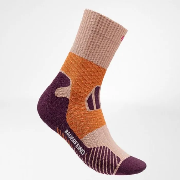 Bauerfeind Chaussettes|Chaussettes Running^Trail Run Compression Socks Mid Cut Orange