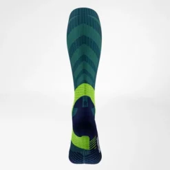 Bauerfeind Chaussettes|Chaussettes Running^Trail Run Compression Socks High Cut Bleu