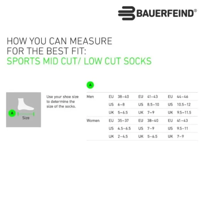Bauerfeind Chaussettes|Chaussettes Running^Ultralight Compression Socks Low Cut Bleu