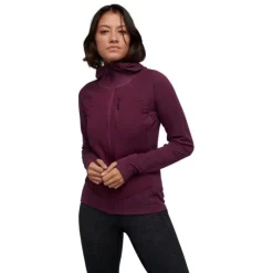 Black Diamond T-shirt Et Manches Longues Running^Coefficient LT Hybrid Hoody Rouge