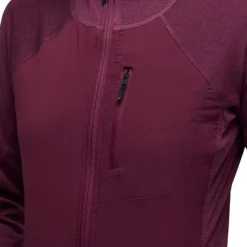 Black Diamond T-shirt Et Manches Longues Running^Coefficient LT Hybrid Hoody Rouge