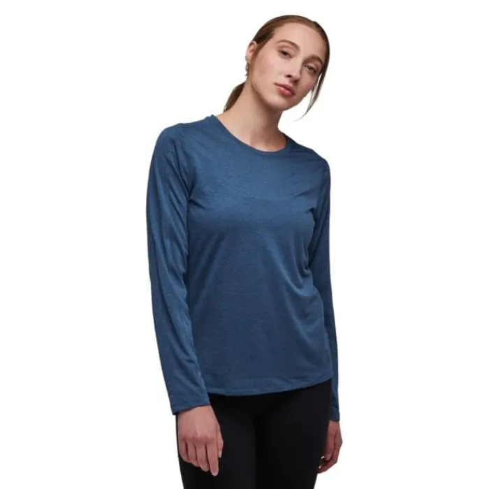 Black Diamond T-shirt Et Manches Longues Running^Lightwire LS Tee Bleu