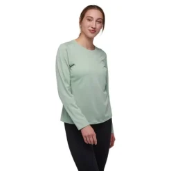 Black Diamond T-shirt Et Manches Longues Running^Lightwire LS Tee Vert