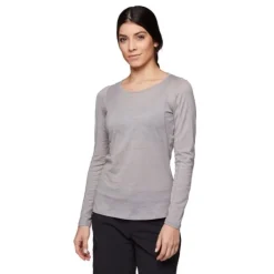 Black Diamond T-shirt Et Manches Longues Running^Long Sleeve Rhythm Tee Gris