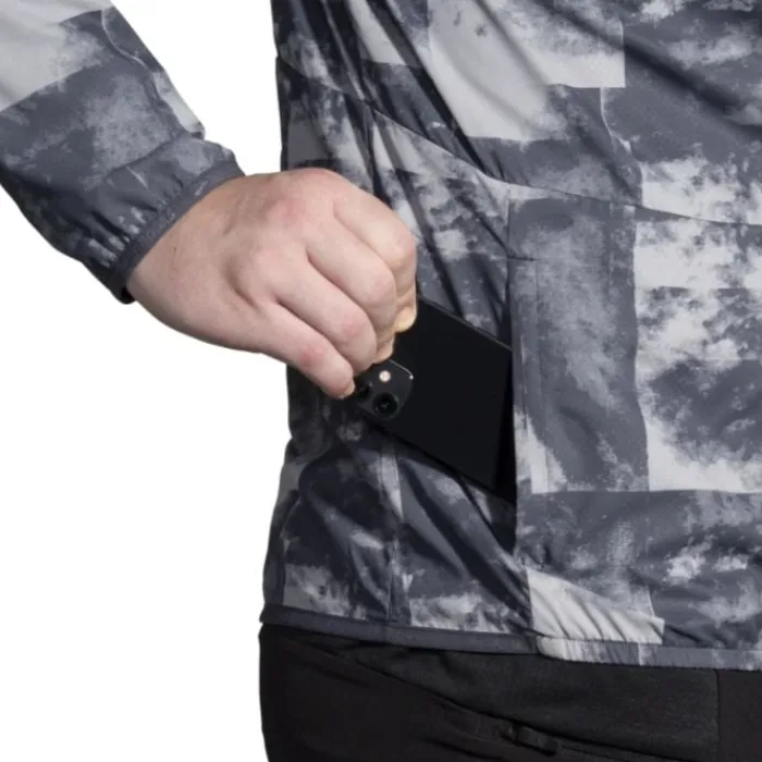 Brooks Veste Running^Canopy Jacket Gris