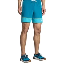 Brooks Short Running^High Point 7" 2-in-1 Short Bleu