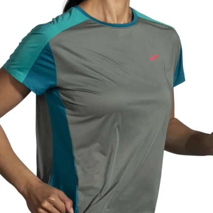 Brooks T-shirt Et Manches Longues Running^Sprint Free Short Sleeve 2.0 Bleu
