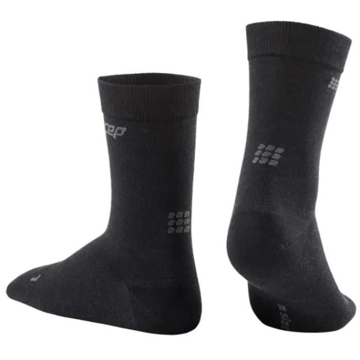 CEP Chaussettes|Chaussettes Running^Allday Recovery Compression Mid-Cut Socks Noir