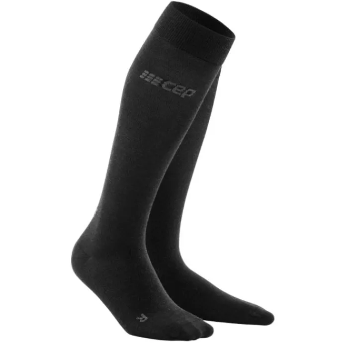CEP Chaussettes|Chaussettes Running^Allday Recovery Compression Tall Socks Noir