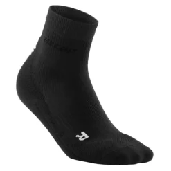CEP Chaussettes|Chaussettes Running^Classic All Black Socks Mid Cut Noir
