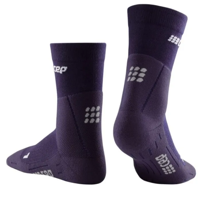 CEP Chaussettes|Chaussettes Running^Cold Weather Mid-Cut Socks Mauve