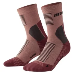 CEP Chaussettes|Chaussettes Running^Cold Weather Mid-Cut Socks Rouge