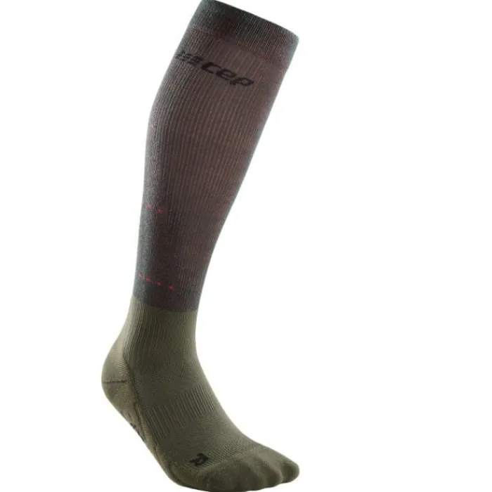 CEP Chaussettes|Chaussettes Running^Intrared Recovery Compression socks Rouge