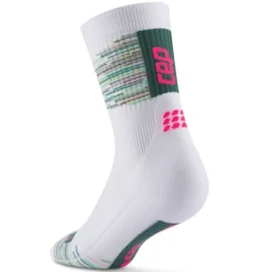 CEP Chaussettes|Chaussettes Running^Paris Vibes 80's Mid Cut Sock Blanc