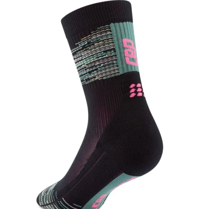 CEP Chaussettes|Chaussettes Running^Paris Vibes 80's Mid Cut Sock Noir