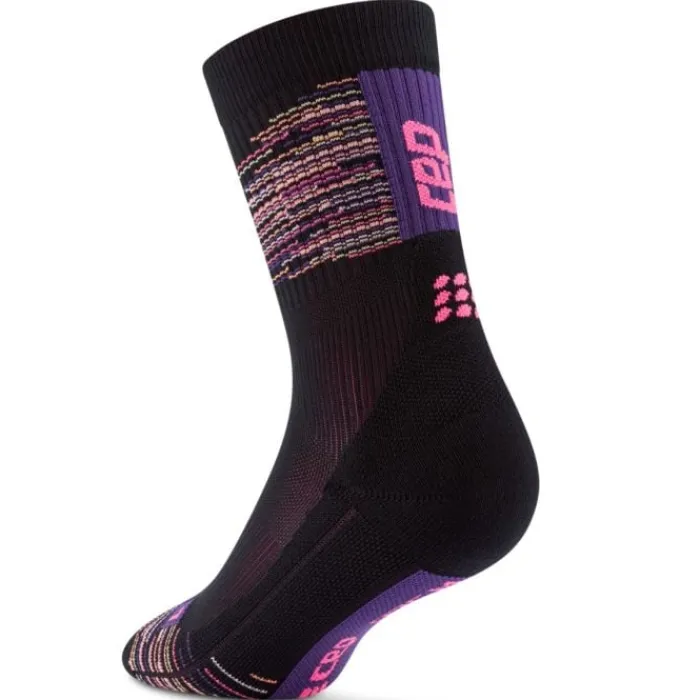 CEP Chaussettes|Chaussettes Running^Paris Vibes 80's Mid Cut Sock Noir