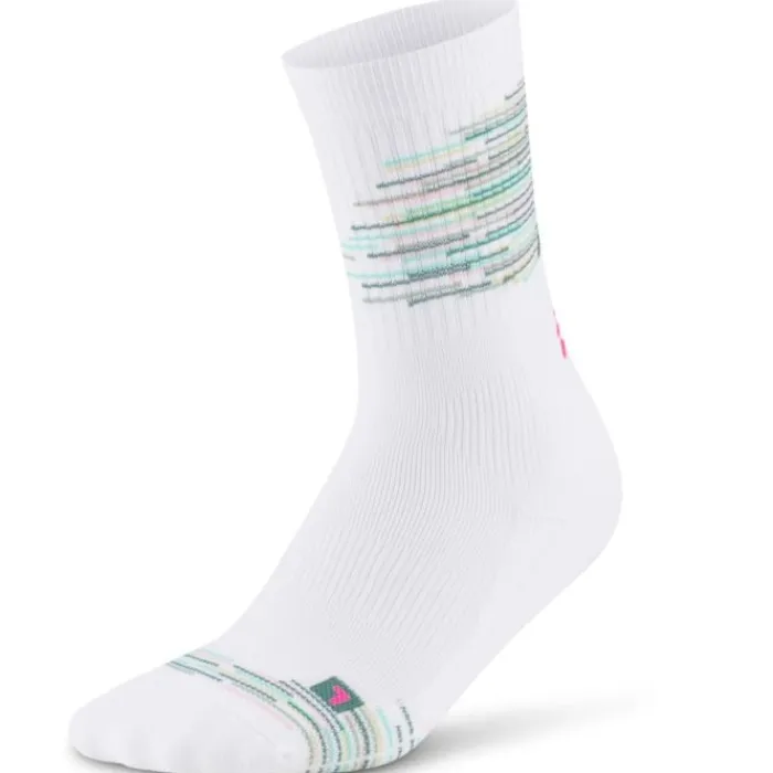 CEP Chaussettes|Chaussettes Running^Paris Vibes 80's Mid Cut Sock Blanc