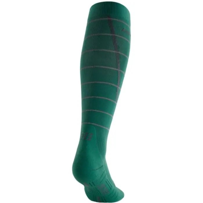 CEP Chaussettes|Chaussettes Running^Reflective Compression Socks Vert