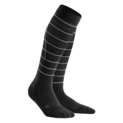CEP Chaussettes|Chaussettes Running^Reflective Compression Socks Noir