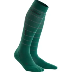CEP Chaussettes|Chaussettes Running^Reflective Compression Socks Vert