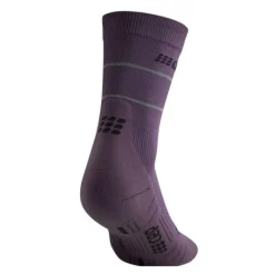 CEP Chaussettes|Chaussettes Running^Reflective Mid-Cut Socks Mauve
