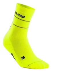 CEP Chaussettes|Chaussettes Running^Reflective Mid-Cut Socks Jaune