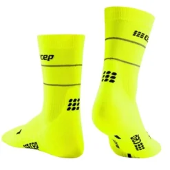 CEP Chaussettes|Chaussettes Running^Reflective Mid-Cut Socks Jaune