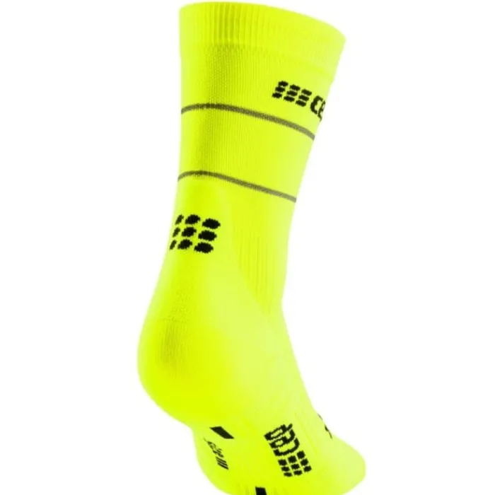 CEP Chaussettes|Chaussettes Running^Reflective Mid-Cut Socks Jaune