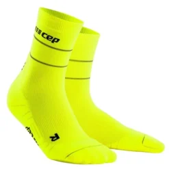 CEP Chaussettes|Chaussettes Running^Reflective Mid-Cut Socks Jaune