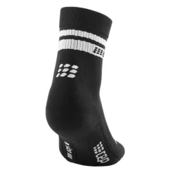 CEP Chaussettes|Chaussettes Running^80's Compression Mid Cut Sock Noir