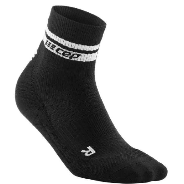 CEP Chaussettes|Chaussettes Running^80's Compression Mid Cut Sock Noir