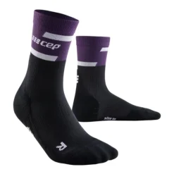 CEP Chaussettes|Chaussettes Running^The Run Compression Socks Mid Cut Noir
