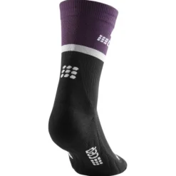 CEP Chaussettes|Chaussettes Running^The Run Compression Socks Mid Cut Noir