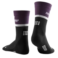 CEP Chaussettes|Chaussettes Running^The Run Compression Socks Mid Cut Noir
