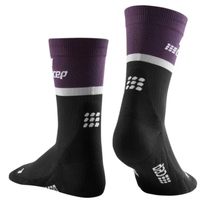 CEP Chaussettes|Chaussettes Running^The Run Compression Socks Mid Cut Noir