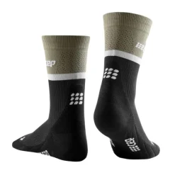 CEP Chaussettes|Chaussettes Running^The Run Compression Socks Mid Cut Noir