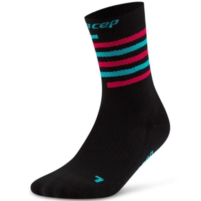 CEP Chaussettes|Chaussettes Running^The Run Limited 2024 Mid Cut Sock Noir