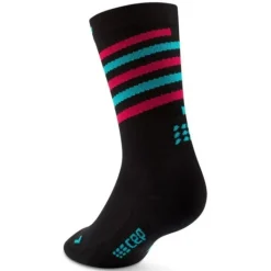 CEP Chaussettes|Chaussettes Running^The Run Limited 2024 Mid Cut Sock Noir